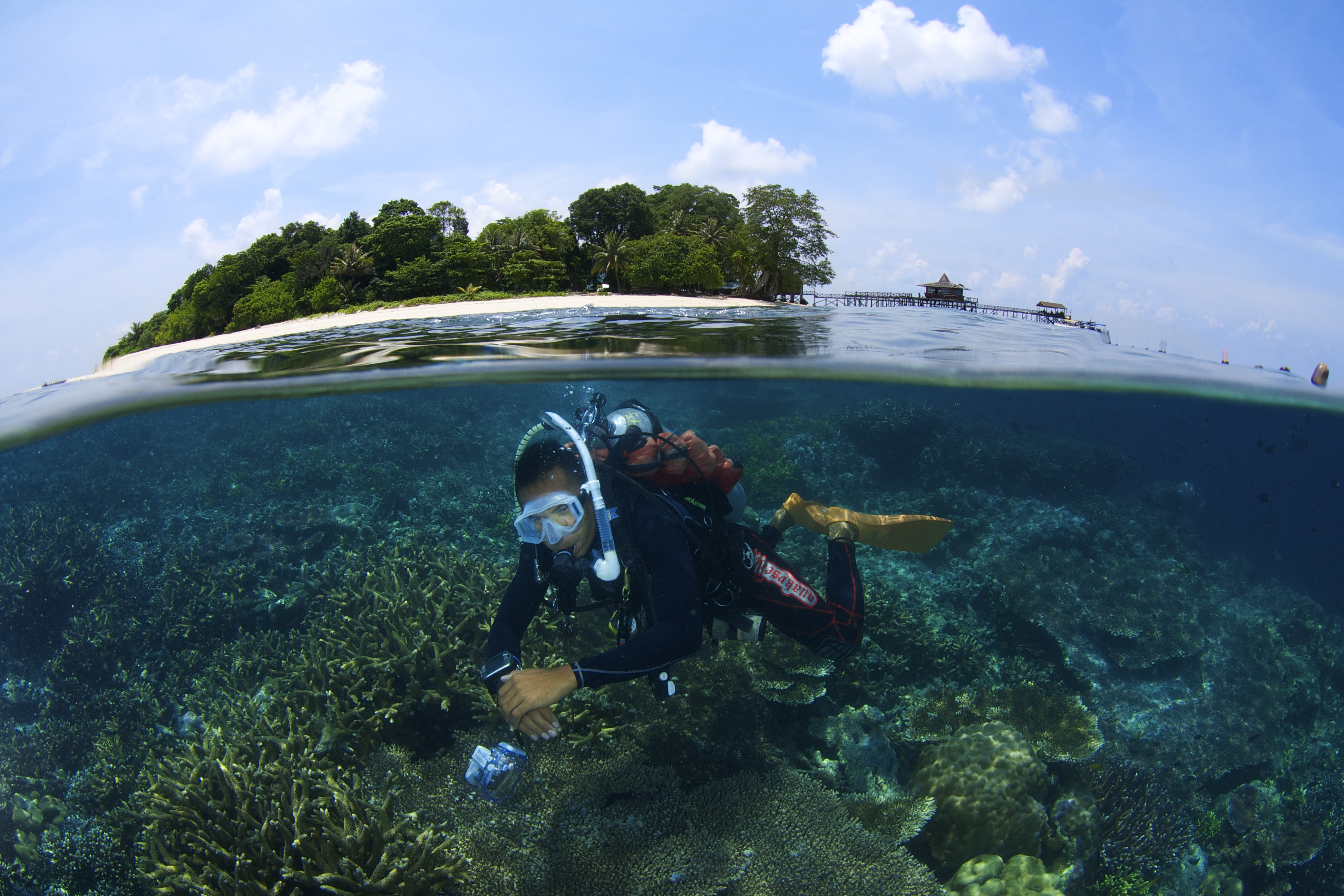 tunku abdul rahman marine park snorkeling
